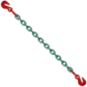 Élingue chaîne Haute Résistance grade 80 Levac 1 brin 2 crocs