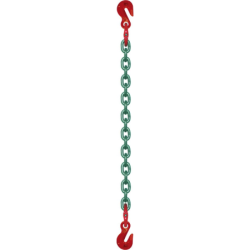 Élingue chaîne Haute Résistance grade 80 Levac 1 brin 2 crocs
