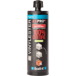 Résine vinylester XPRO spéciale béton grise 420ml SCELL-IT