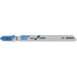 Lame de scie sauteuse pour métal T 118 G jeu de 5 lames