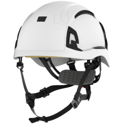 Casque de chantier EVO ALTA Basewoeker ventilé blanc avec porte badge