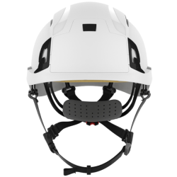 Casque de chantier EVO ALTA Basewoeker ventilé blanc avec porte badge