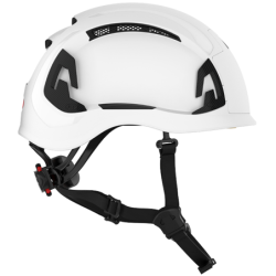 Casque de chantier EVO ALTA Basewoeker ventilé blanc avec porte badge