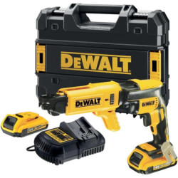 Visseuse plaquiste XR avec 2 batteries 18V 2Ah et chargeur à bande