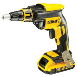 Visseuse plaquiste XR avec 2 batteries 18V 2Ah et chargeur à bande