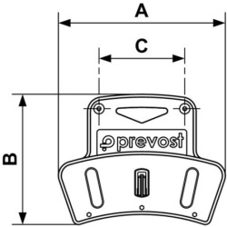 Porte tuyau Prevost