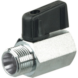 Mini vanne papillon mâle femelle cylindrique PN16 G3/8