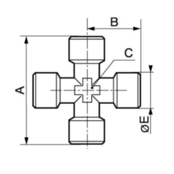 Croix égale femelle G3/8