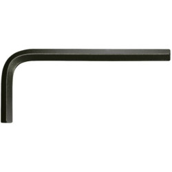 Clé mâle brunie 6 pans courte