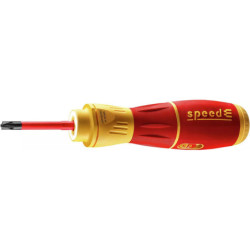 Tournevis électrique SpeedE II Wiha avec embouts SlimBit isolés en coffret L-Boxx Mini