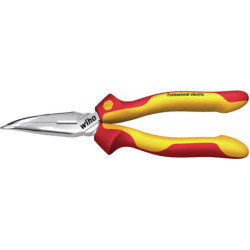 Pince demi-ronde isolée Professional Electric Wiha forme courbe 40° longueur 200 mm