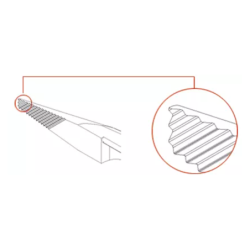 Pince demi-ronde isolée Professional Electric Wiha forme courbe 40° longueur 200 mm