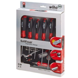 Jeu de tournevis à fente Pozidriv Softfinish 6 pièces