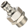 Embout fileté mâle pour raccord eau en laiton chromé 3/4 M ELS 09