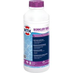 Nettoyant ligne d'eau pour piscine et spa Borkler Gel bidon 1L