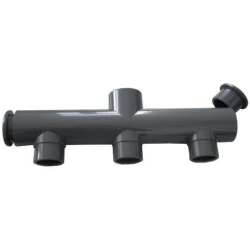 Collecteur 3 voies pour conduits aspiration piscine - Diamètre 50 mm - PVC