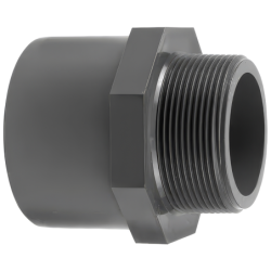 Embout fileté 63/75 2 PVC