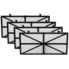 Cartouche filtrante ultra fine de remplacement pour robot piscine Cosmos 30 lot de 4