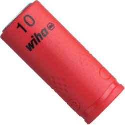 Douille 6 pans mâle 1/4 isolée Wiha pour tête hexagonale