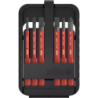 Coffret de 6 embouts isolés slimBit Wiha fente 2.5 - 3.5 - 5.5 - 6.5 mm et Pozidriv PZ1 PZ2