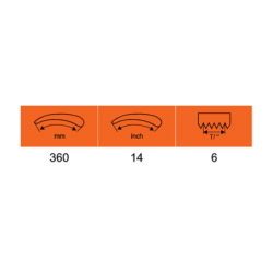 Scie à élaguer sur perche trempée et réaffûtable Bahco avec manche acier 360 mm