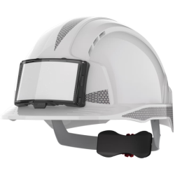 Casque de sécurité EVOLite® JSP avec porte badge blanc - norme EN397