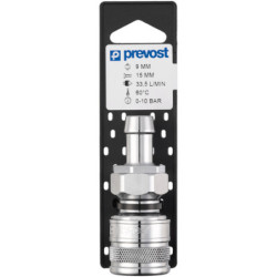 Raccord Prevost pour flexible à passage libre
