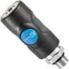 Raccord fileté mâle cylindrique avec joint d'étanchéité diamètre de passage 6 mm