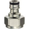 Embout fileté femelle cylindrique diamètre 9 mm raccord eau et eau savonneuse