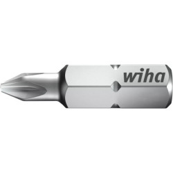 Embout standard Pozidriv 1/4 Wiha longueur 25 mm Boîte de 3
