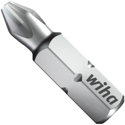 Embout standard Phillips 1/4 Wiha longueur 25 mm Boîte de 3