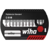 Coffret de 12 embouts de vissage FlipSelector Wiha Fente PH PZ 25 mm et porte-embout 1/4