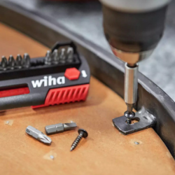 Coffret de 12 embouts de vissage FlipSelector Wiha Fente PH PZ 25 mm et porte-embout 1/4