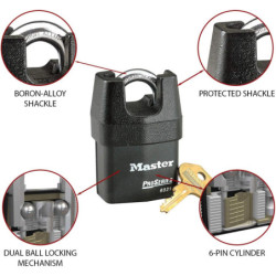 Cadenas Pro Series 6321 Master Lock avec anse protégée