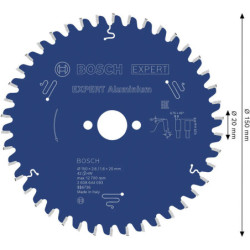Lame de scie circulaire Ø 150 x 20mm et 42 dents - Expert for Aluminium BOSCH 260864409