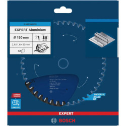 Lame de scie circulaire Ø 150 x 20mm et 42 dents - Expert for Aluminium BOSCH 260864409