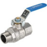 Vanne à boisseau sphérique laiton cylindrique mâle/femelle PN 40 bar