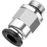 Raccord droit mâle cylindrique