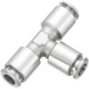 Raccord instantané métallique forme T