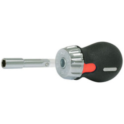 Tournevis porte-embouts à cliquet Tom Pouce GEAR + emmanchement 1/4