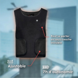 Gilet chauffant warm active G-HEAT noir