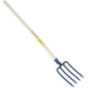 Fourche à bêcher 27 cm à douille 4 dents Perrin emmanchement pomme 105 cm