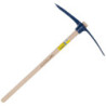 Pioche de terrassier à oeil rond - Perrin - Acier - Poids 2,5 kg - Avec manche droit bois 90 cm