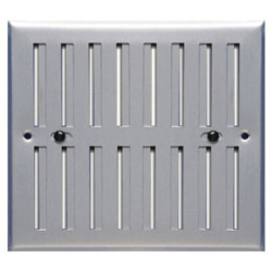 Grille d'aération réglable d'intérieur - 250 x 168 mm - Aluminium anodisé - Autogyre