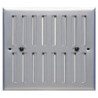 Grille d'aération réglable d'intérieur - 250 x 168 mm - Aluminium anodisé - Autogyre