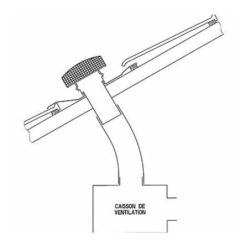 Chapeau de ventilation toiture pour tuile ou ardoise - Diamètre 125 mm