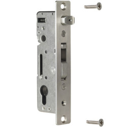 Serrure à encastrer avec axe 35mm Locinox pour profil de 60mm et plus - inox
