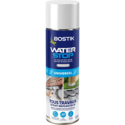 Membrane d'étanchéité Waterstop Bostik gris direct sans primaire Spray 500ml