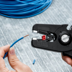Pince à dénuder automatique PreciStrip 16 Knipex - Câbles épais et très fins - 0,08 à 16 mm²