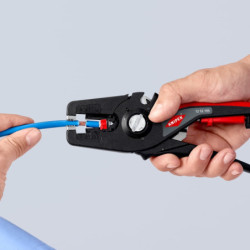 Pince à dénuder automatique PreciStrip 16 Knipex - Câbles épais et très fins - 0,08 à 16 mm²